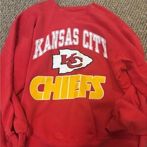 Russell Athletic Red Kansas City Crewneck Sweater